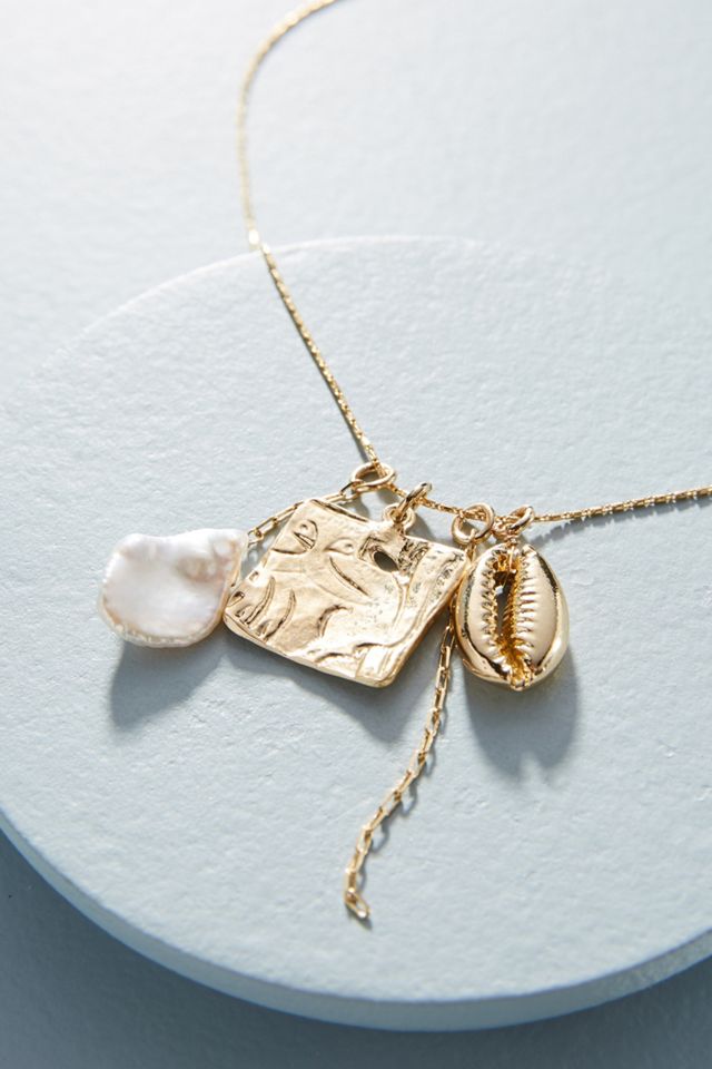 Freshwater Pearl Shell Necklace #1