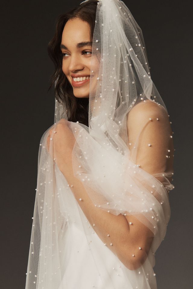 Roesia Pearl Floor Veil #1