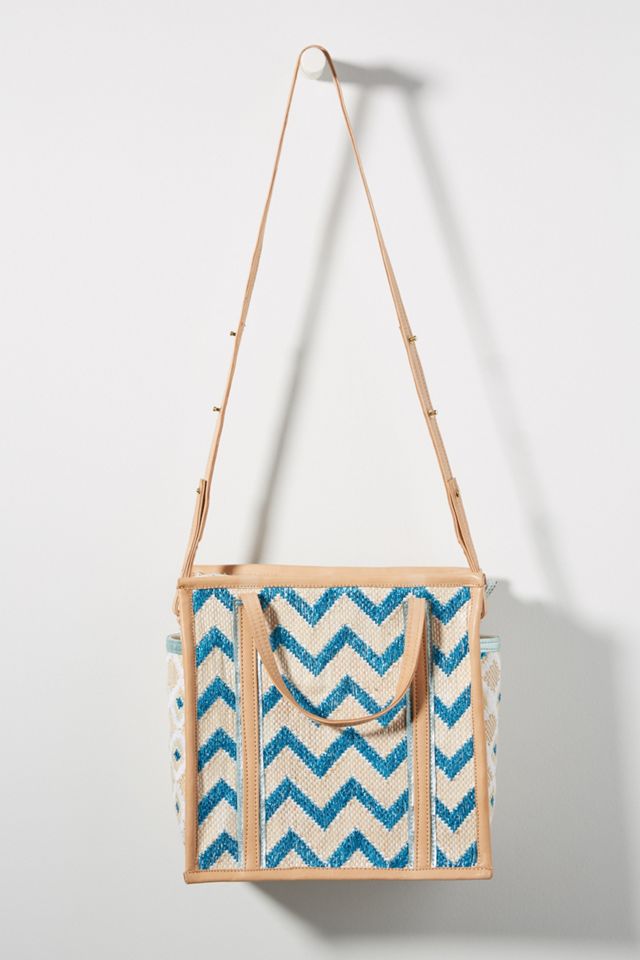 En Shalla Chevron Market Tote Bag #1