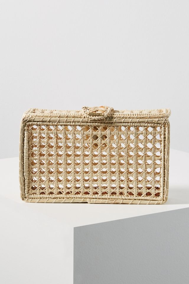 Monteria Woven Box Clutch #1