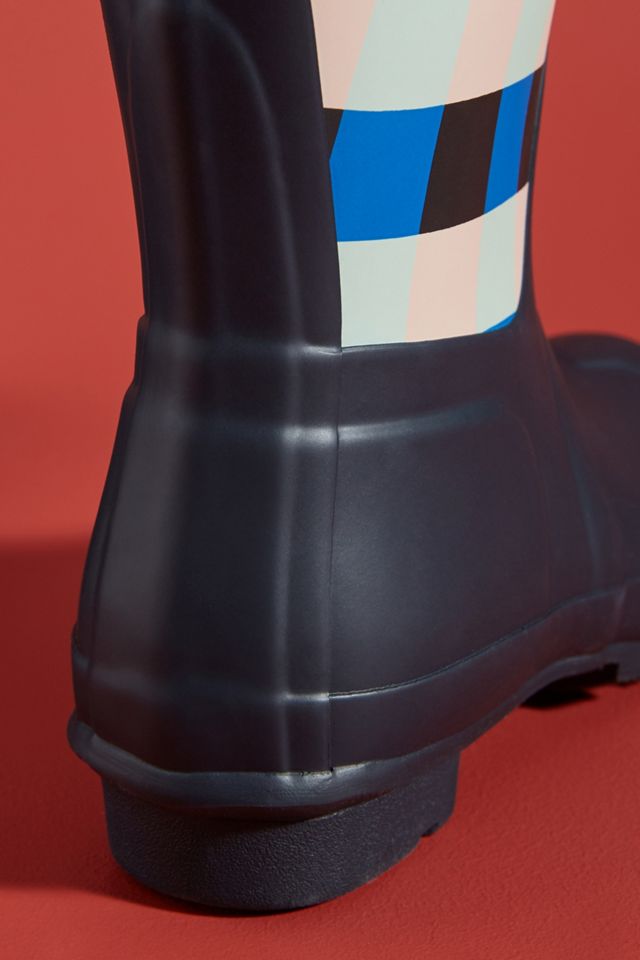 Hunter Gingham Tall Rain Boots #3