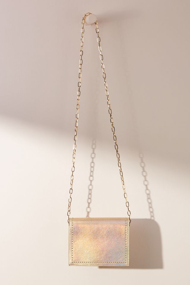 Penny Studded Foldover Crossbody Bag #1