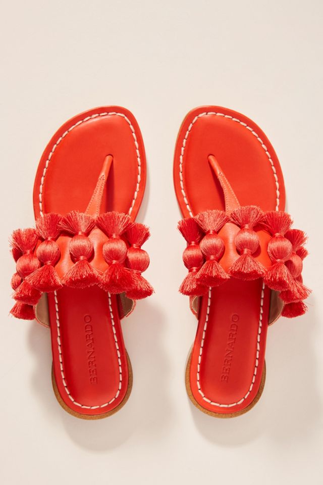 Bernardo Tara Fringe Sandals #1