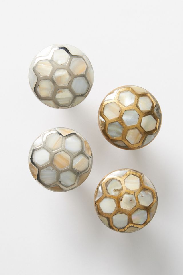 Pearlescent Serpentine Knobs, Set of 2 #2