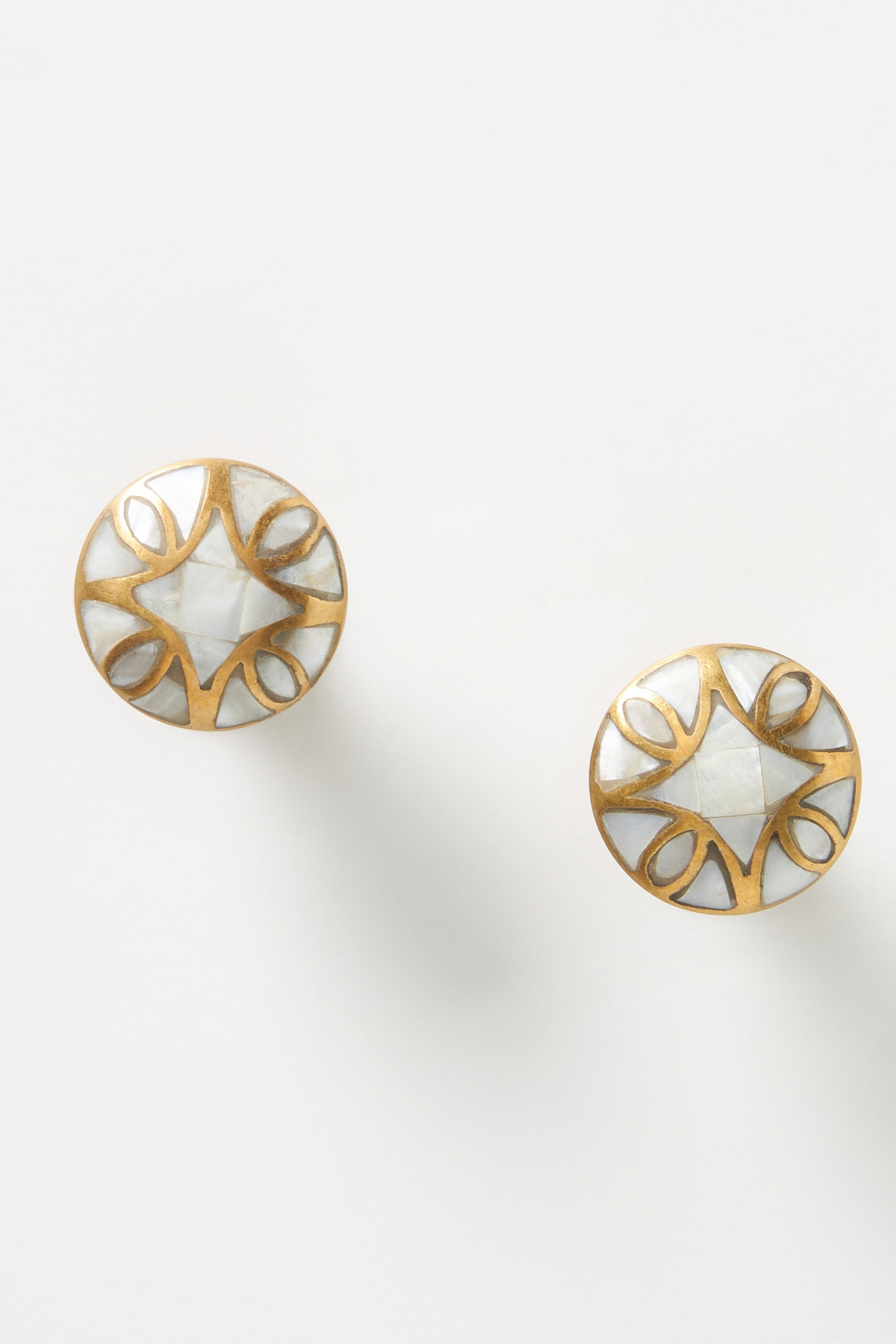 Mother-of-Pearl Knobs, Set of 2