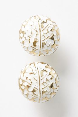 Feather Imprint Knobs, Set of 2