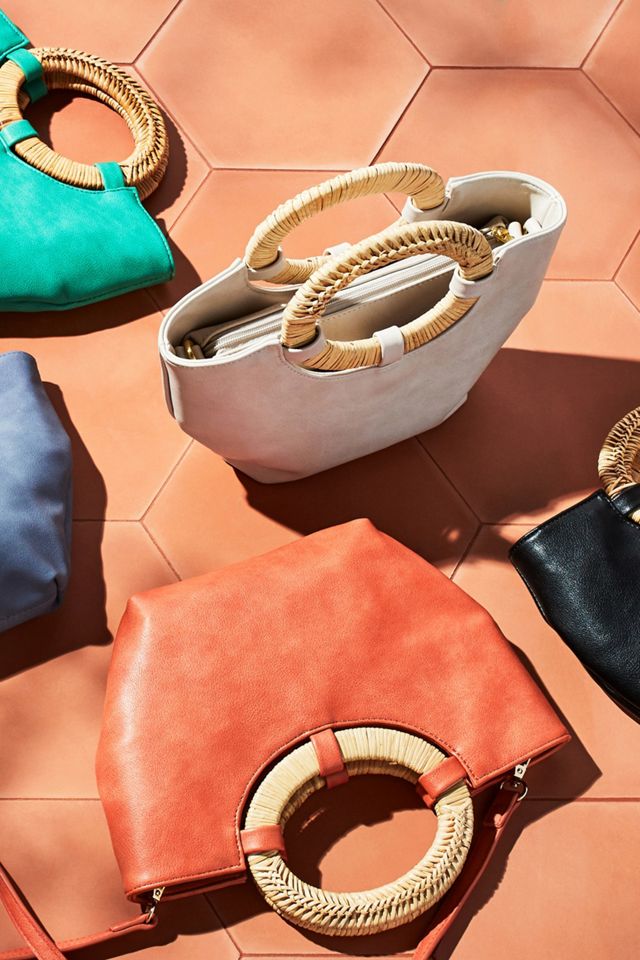 Natalia Wicker-Handled Tote Bag | Anthropologie