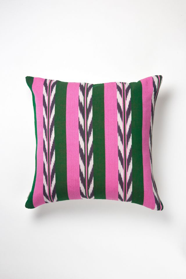 Archive New York Palm Ikat Pillow #1