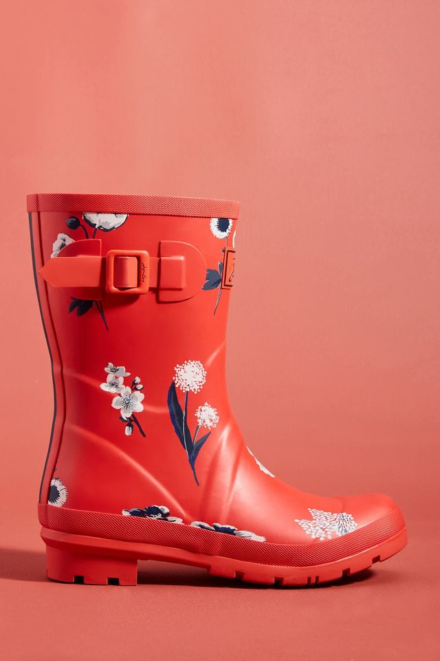 Joules floral outlet rain boots