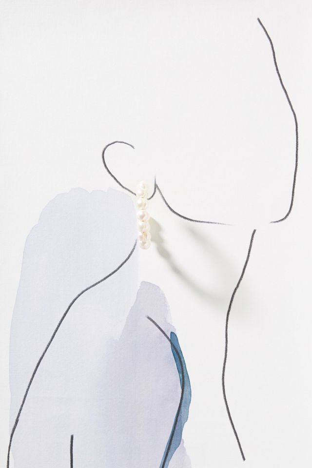 Katherine Pearl Hoop Earrings #2