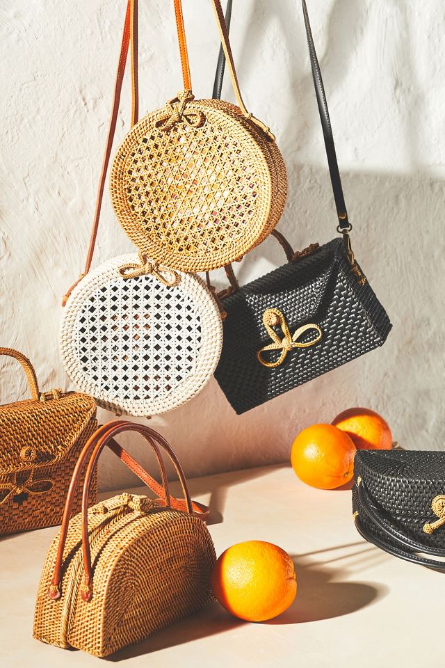 Circle discount wicker bag