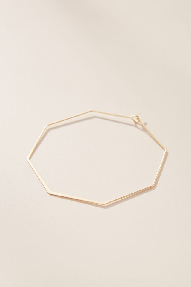Octagon Hoop Earrings #1