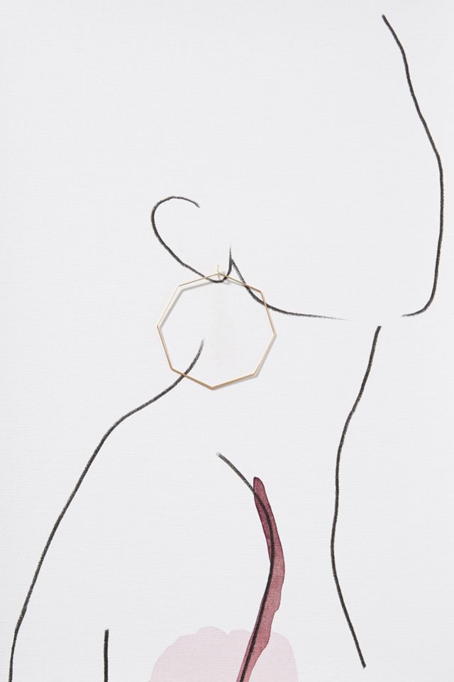 Octagon Hoop Earrings #2