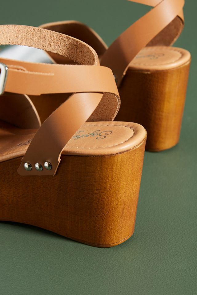 Seychelles Wooden Platform Sandals #4