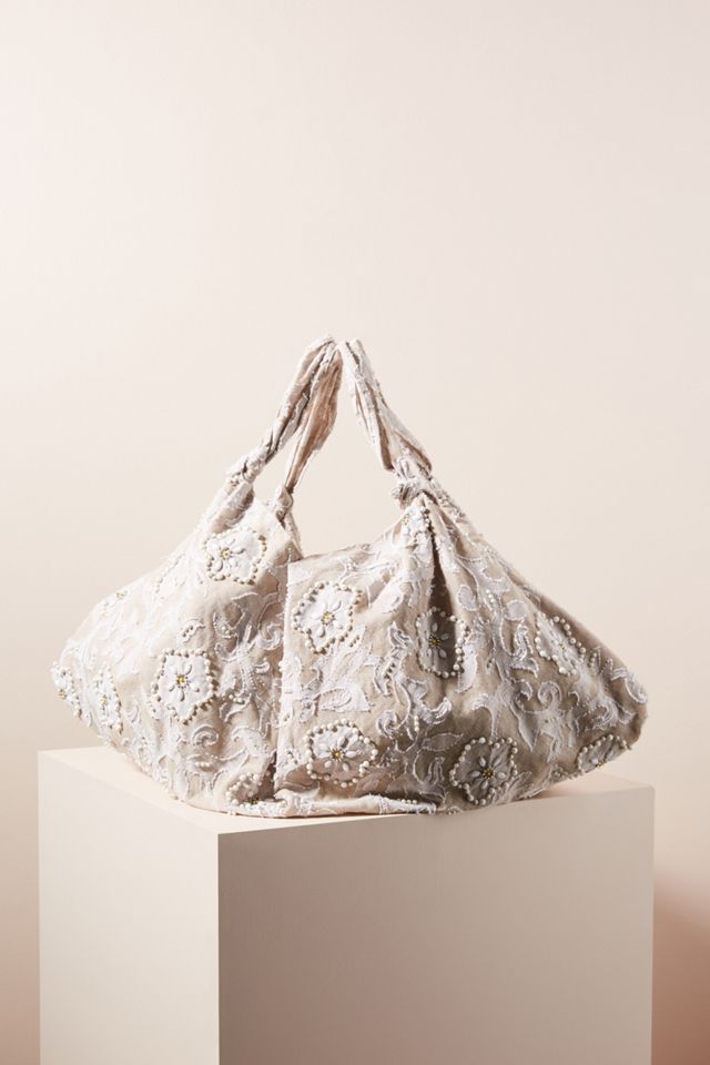 Clara Beaded Slouchy Tote Bag