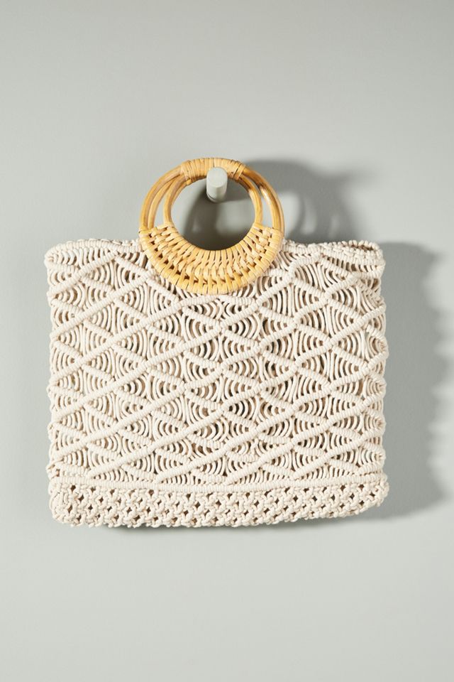 Woven Macrame Tote Bag #1