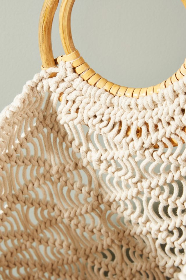 Woven Macrame Tote Bag #2