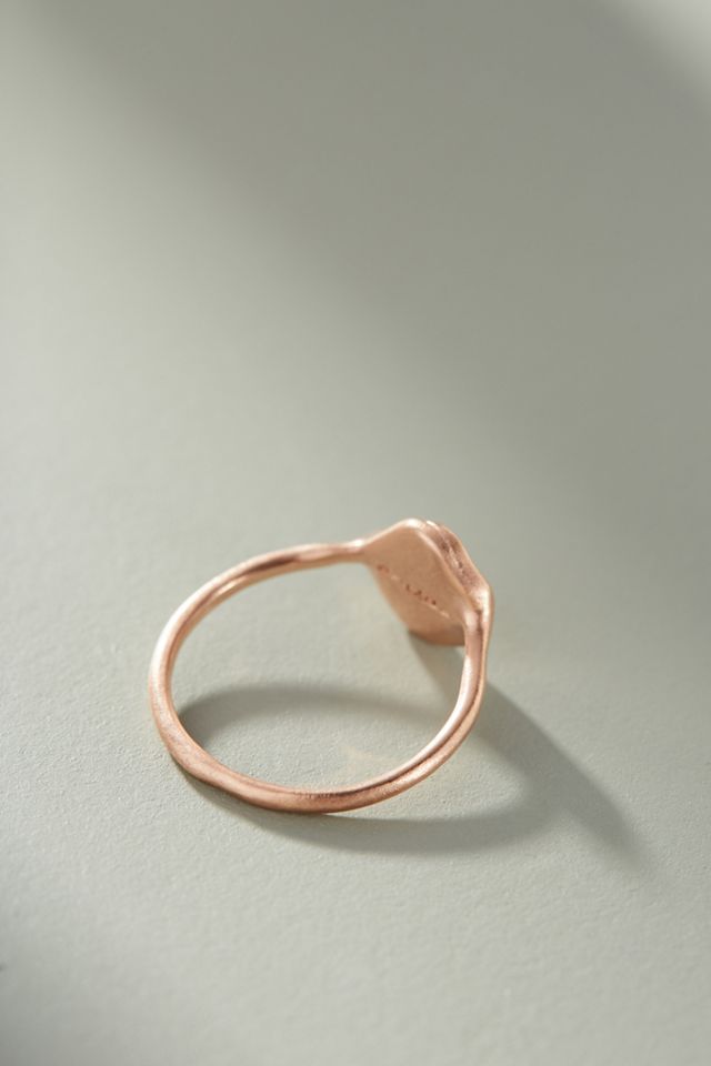 Sirciam 14K Rose Gold Monogram Ring #3
