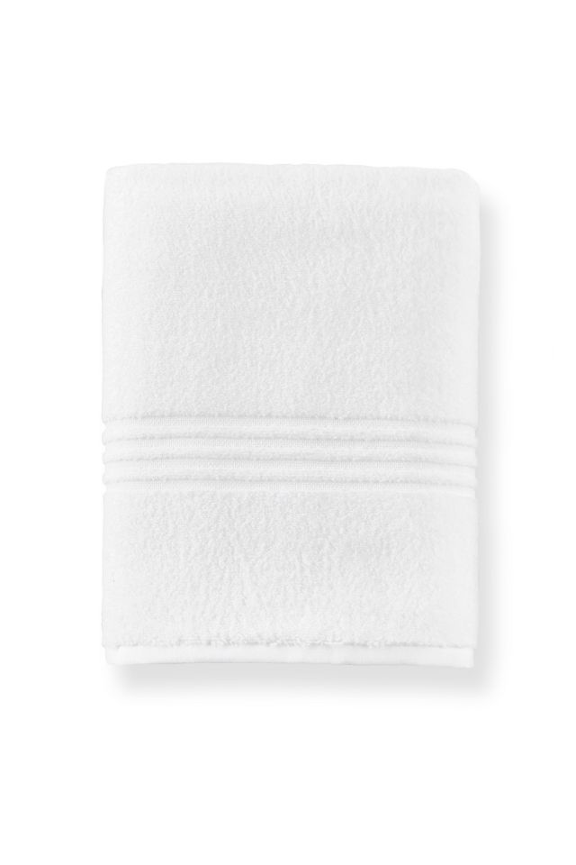 Peacock Alley Chelsea Bath Towel - White