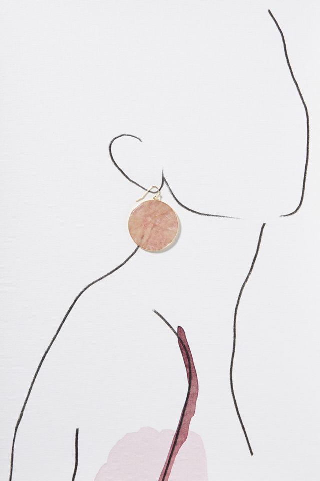 Disc Drop Earrings #2