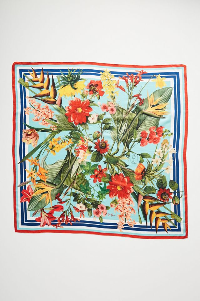 St. Piece Joyce Floral Silk Scarf #2