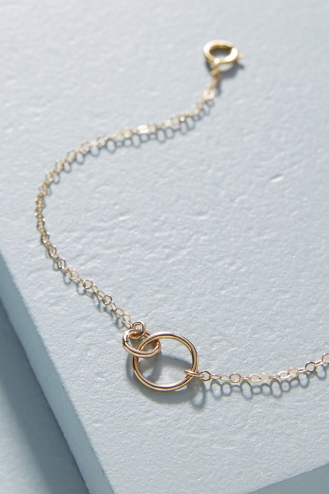 Tiny Link 14K Gold-Filled Bracelet #1