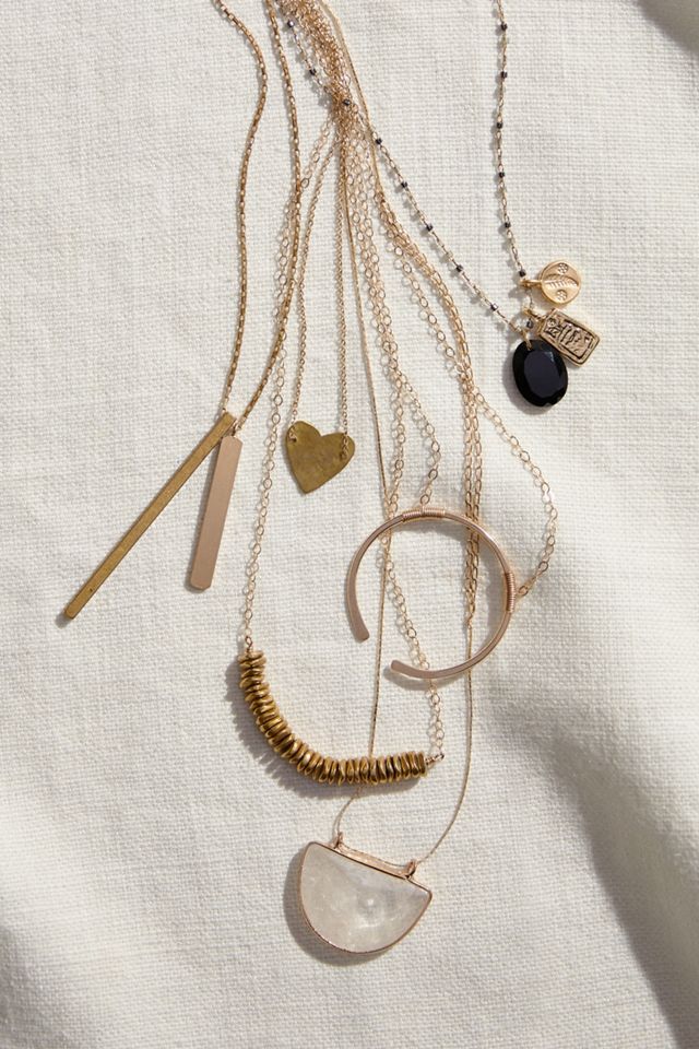 Open Circle Pendant Necklace #3