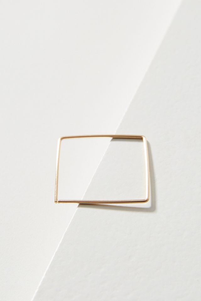 Zelda Square 14K Gold-Filled Hoop Earrings #1