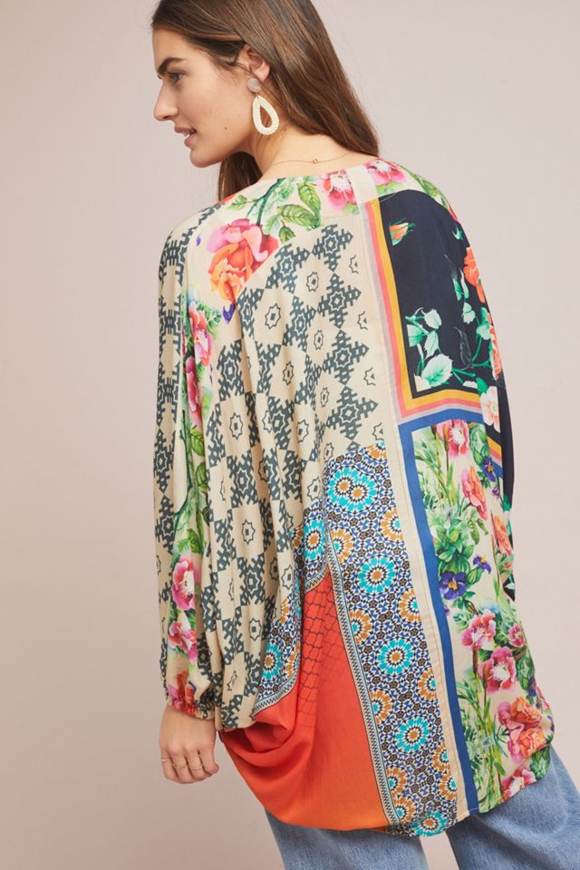 Dylan Floral Cocoon Kimono #1