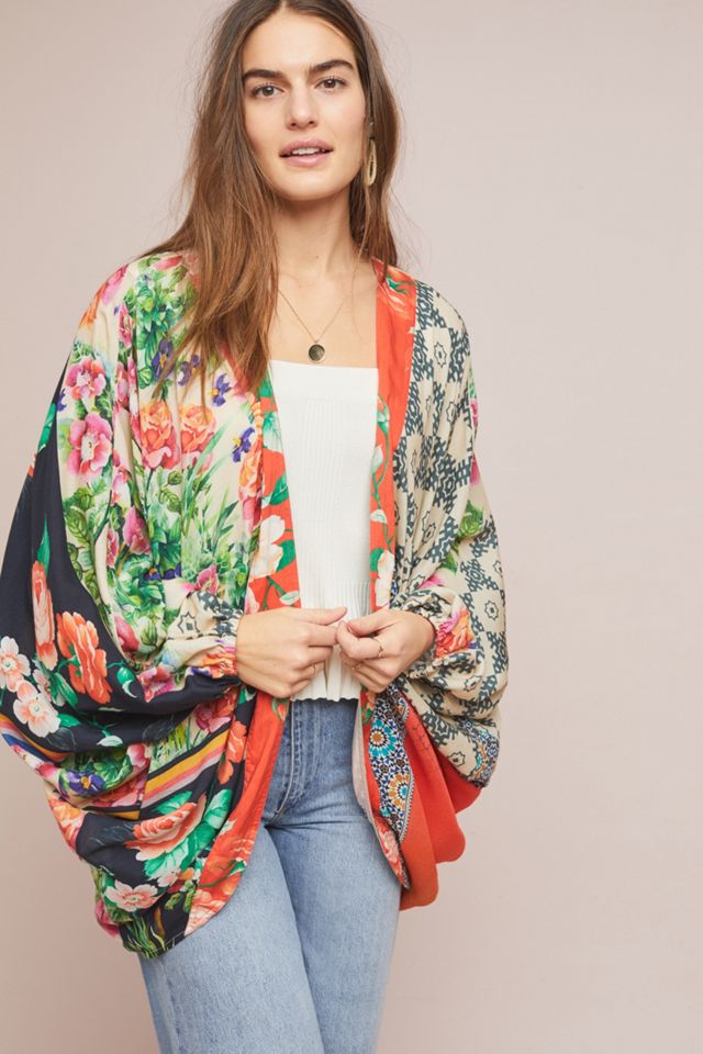 Dylan Floral Cocoon Kimono | Anthropologie