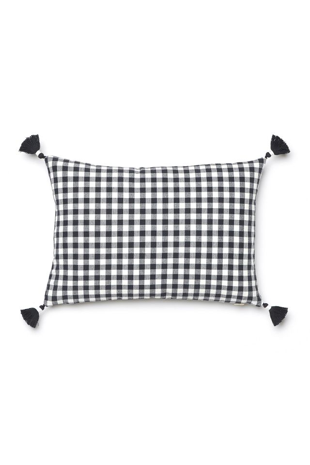 Caitlin Wilson Black Gingham Pillow