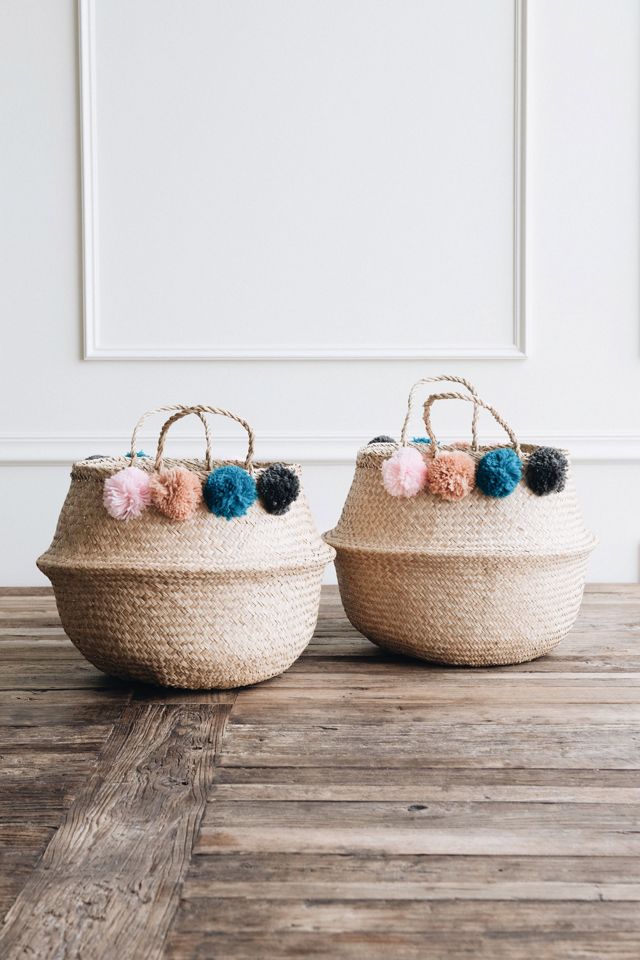 Roan Iris Rudy Pom Pom Belly Basket #1