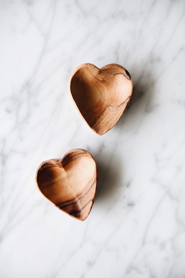 Connected Goods Mini Wood Heart Dish Set