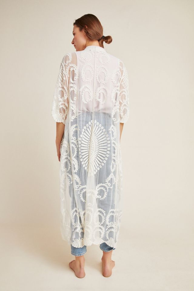 Angelica Lace Duster Kimono #1