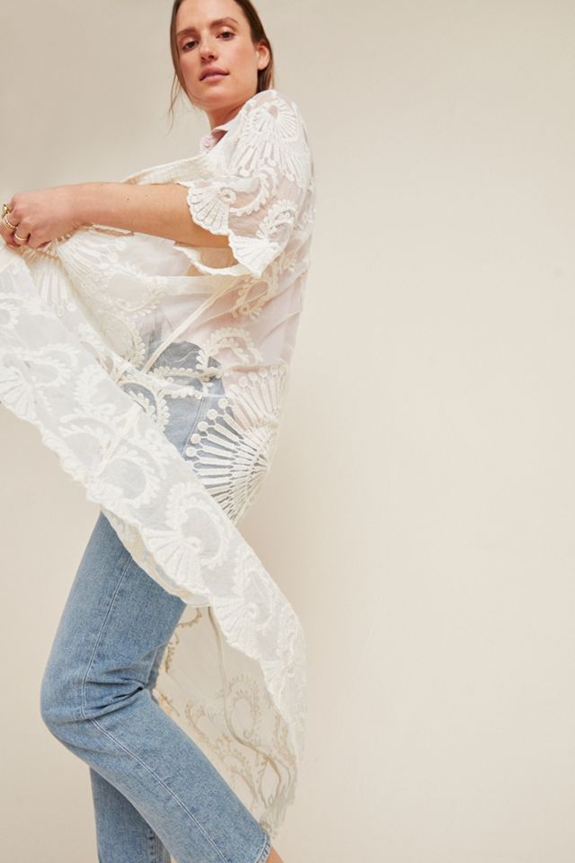 Angelica Lace Duster Kimono #2