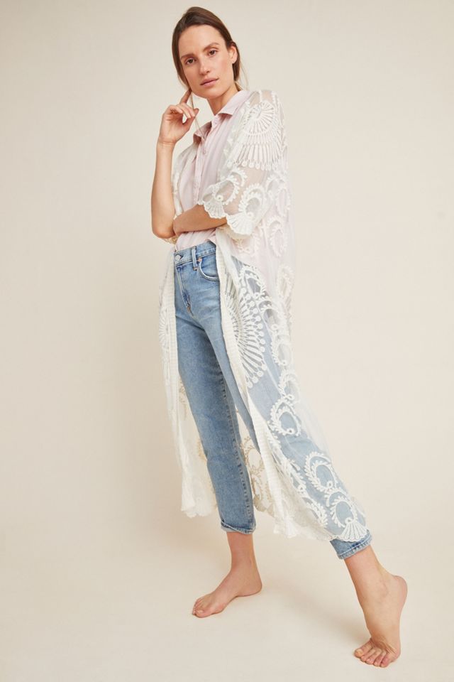 Angelica Lace Duster Kimono #3