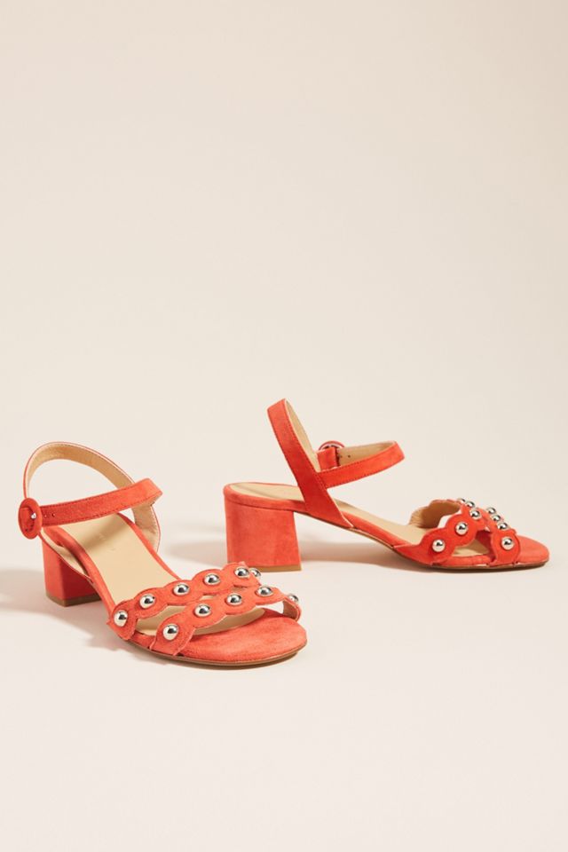 Anthropologie Mary Studded Heeled Sandals #1