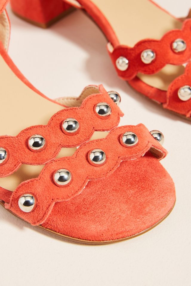 Anthropologie Mary Studded Heeled Sandals #2