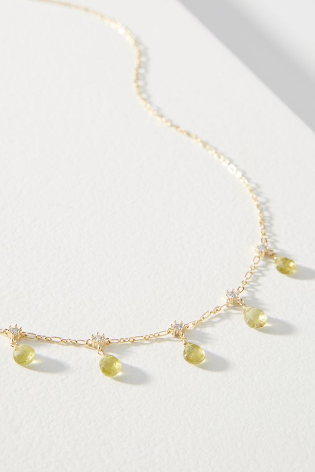 Gemstone Charm Necklace #1