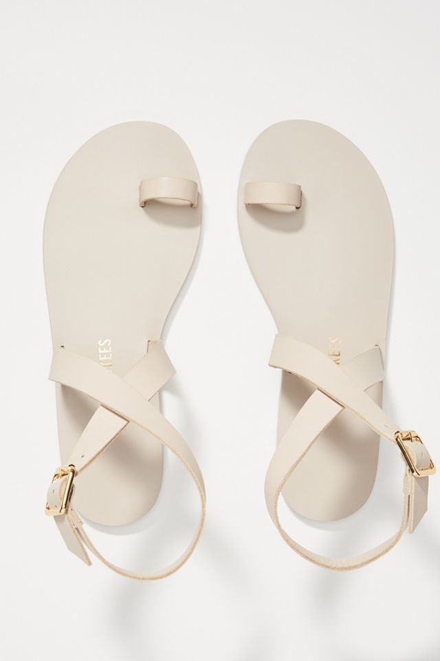 TKEES Leather Wrap Sandals #1