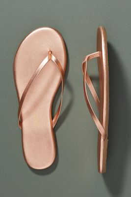 TKEES Metallic Thong Sandals
