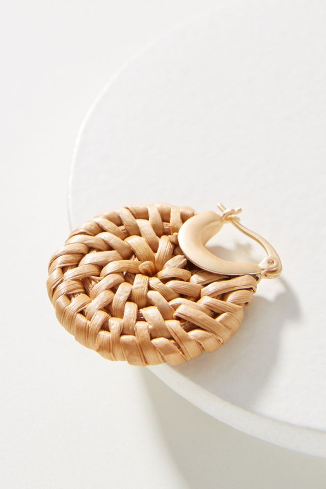 Woven Hoop Earrings #1