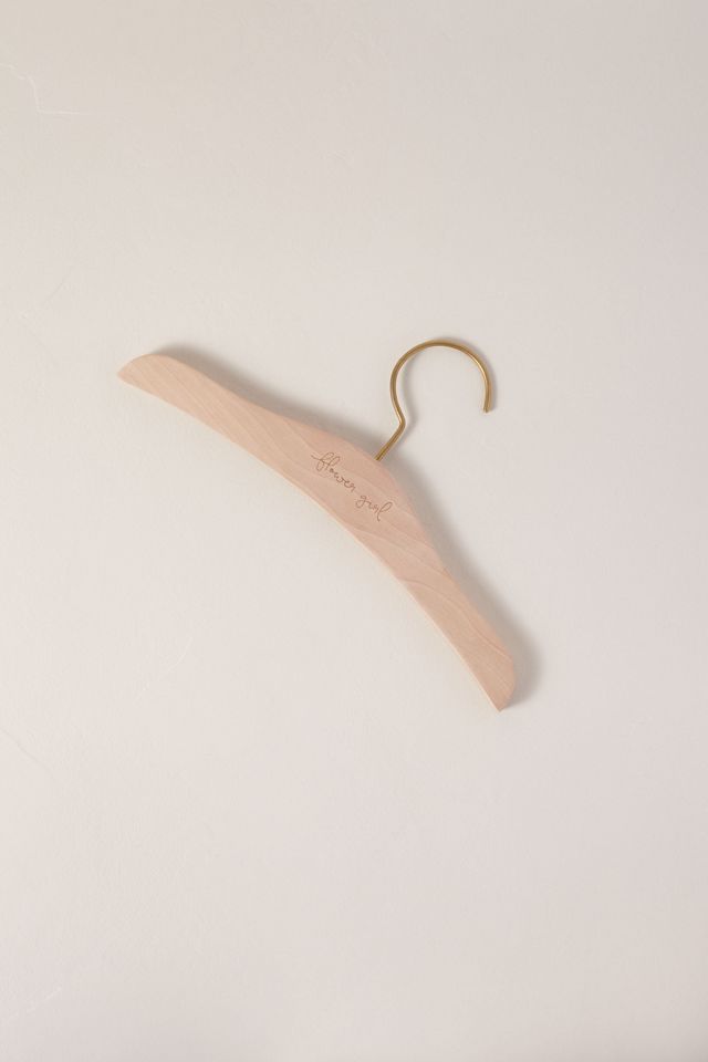 Wood Flower Girl Hanger