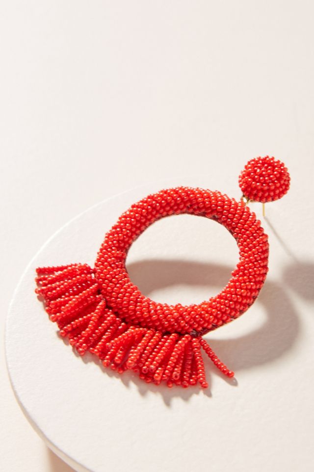 Beaded Rooney Drop Earrings #1