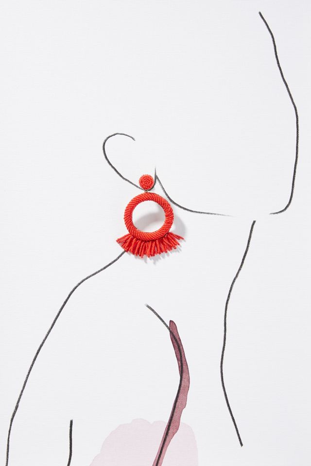 Beaded Rooney Drop Earrings #2