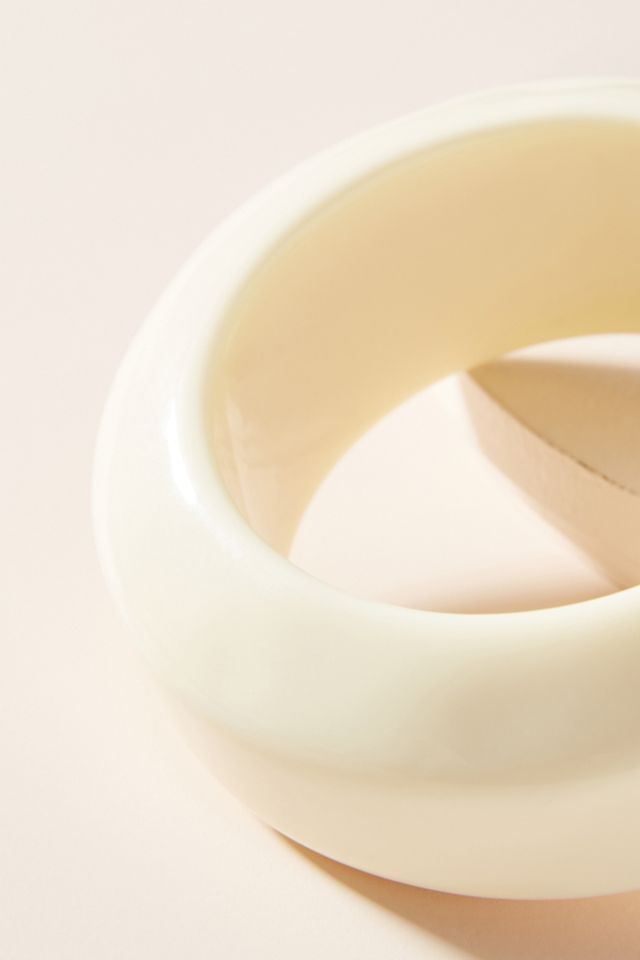 Beveled Resin Bangle Bracelet #1