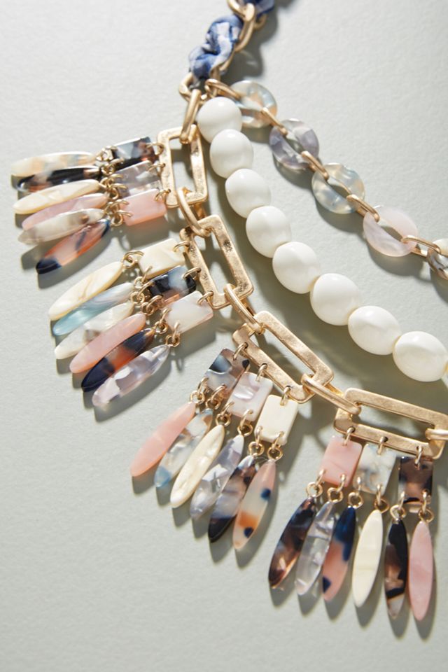 Fringed Bib Necklace #1
