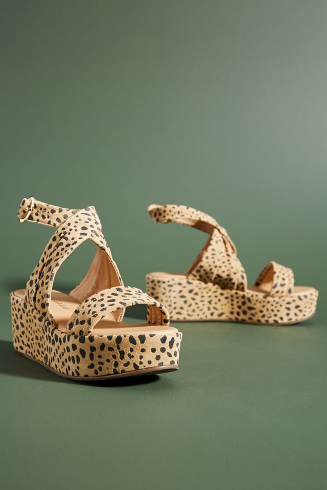 Matisse Leopard-Print Wedge Sandals #1