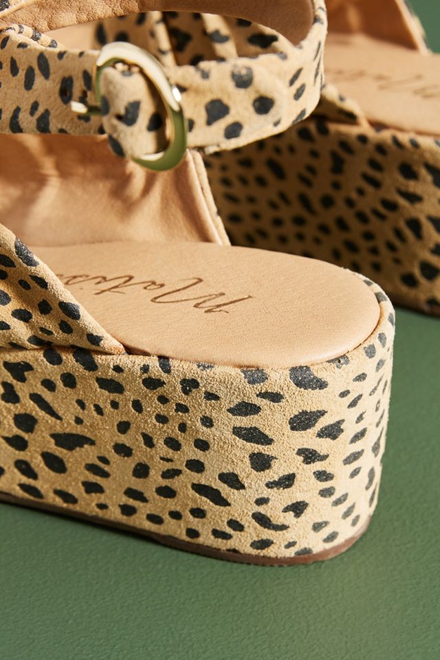 Matisse Leopard-Print Wedge Sandals #3