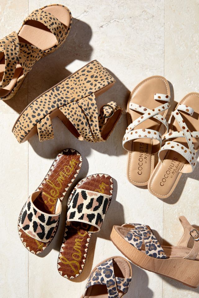 Coconuts hot sale leopard sandals